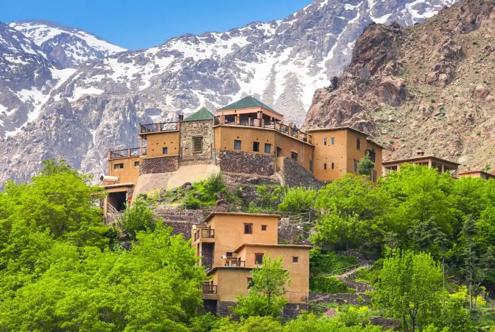Imlil Village old houses