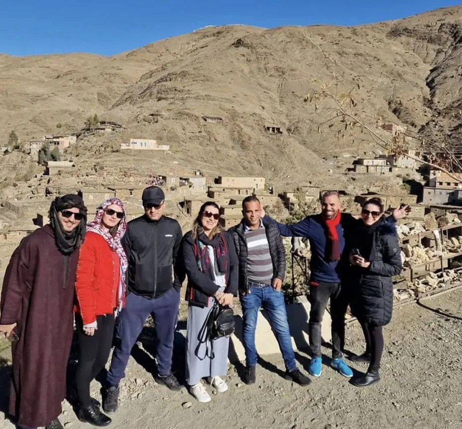 Group of tourist with our guide